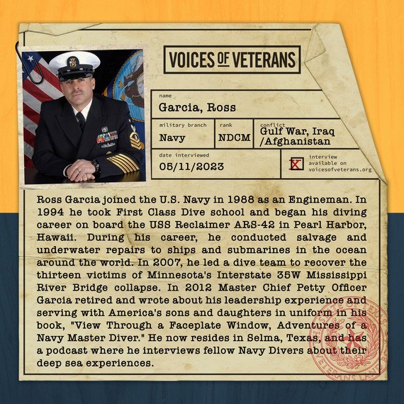 U.S. Navy Veteran Ross Garcia - Voices of Veterans