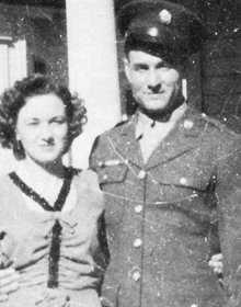 Presley & Marie Williams, the first recipients of a Veterans Land Board loan, 1949.