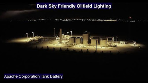 Dark Sky friendly oilfield lighting