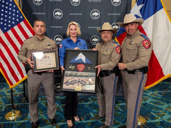 Regional Director for the S. TX Region of DPS, Victor Escalon and Texas Land Commissioner Dawn Buckingham, M.D.