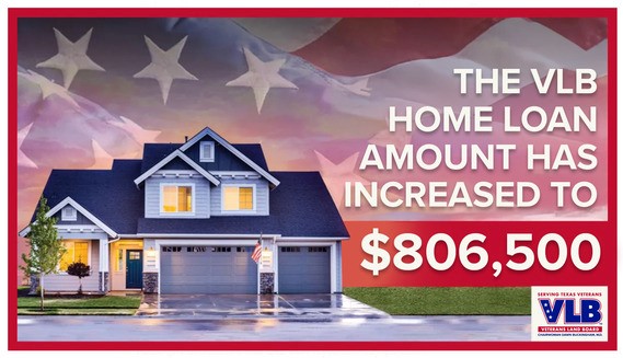 VLB Home Loan Amount Has Increased to $806,500