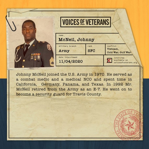 Voices of Veterans: SFC Johnny McNeil Shares His Story of Service in the U.S. Army - Profile