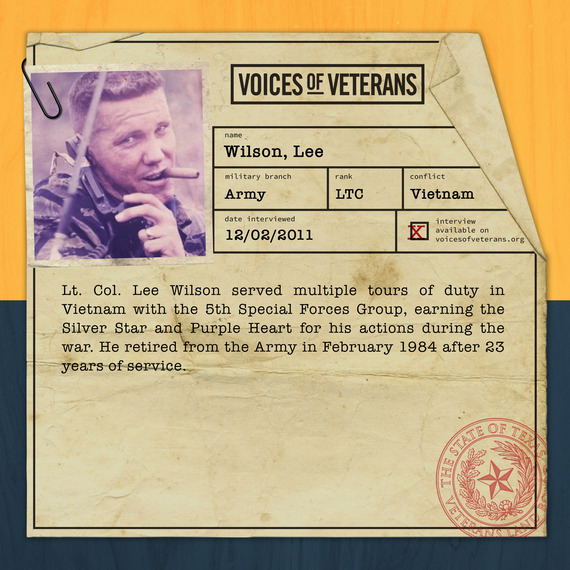 Voices of Veterans: LTC Lee Wilson U.S. Army - Profile