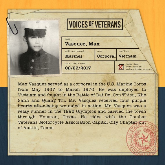 Voices of Veterans: Corporal Max Vasquez - Profile