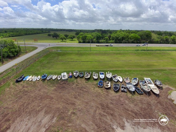 Boats collected during the 2026 Brazoria County Vessel Turn-In Program