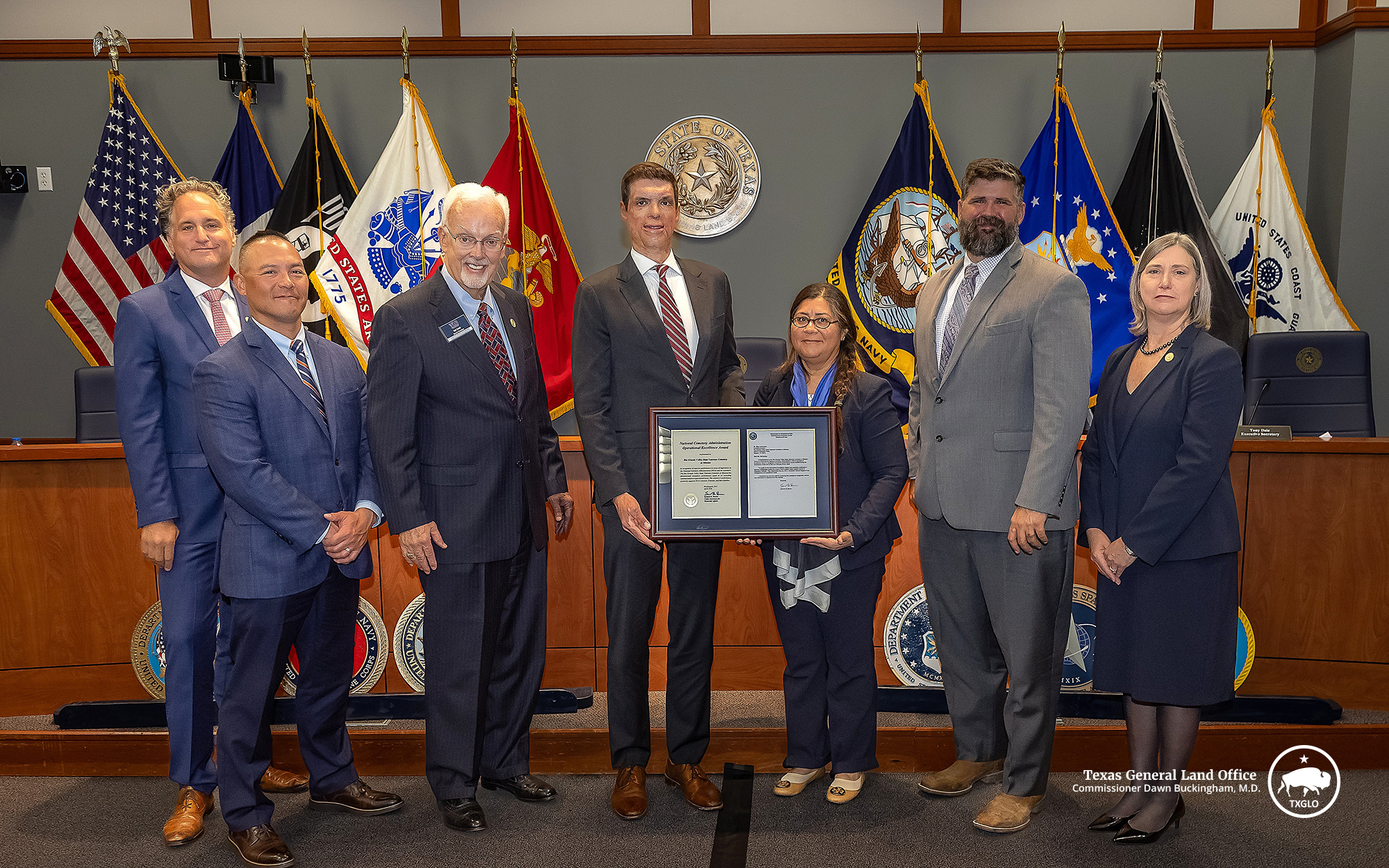 The Rio Grande Valley SVC accepts the NCA Operational Excellence Award