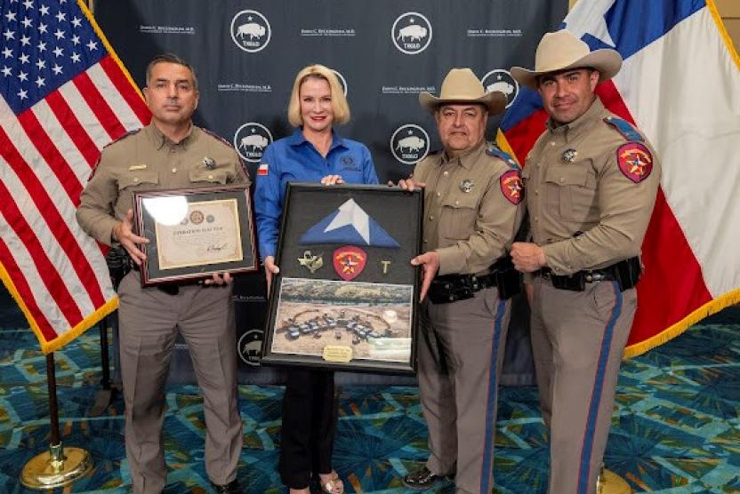 Regional Director for the S. TX Region of DPS, Victor Escalon and Texas Land Commissioner Dawn Buckingham, M.D.