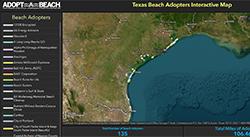 Texas Beach Adopters Map